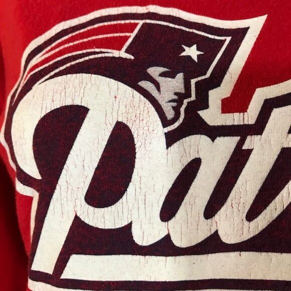 Reebok New England Patriots Red 100% Cotton Shirt - Picture 10 of 16